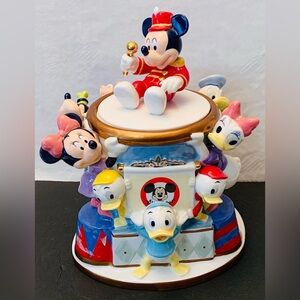 Disney Direct Mickey Minnie Club Mouseketeer Drum Major Cookie Jar